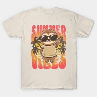 Summer Vibes Sloth T-Shirt